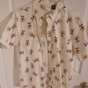 NWT Mickey Button Up